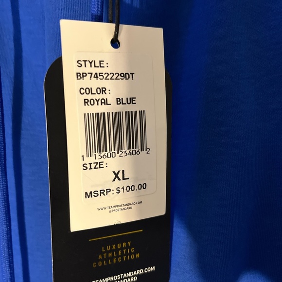 Men's Pro Standard Royal Philadelphia 76ers Chenille Team Jogger Pants! - Picture 4 of 14